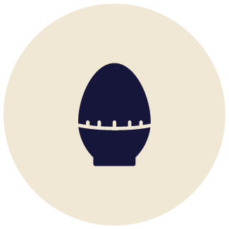 An icon showing an egg timer.