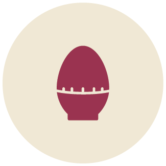 An icon showing an egg timer.